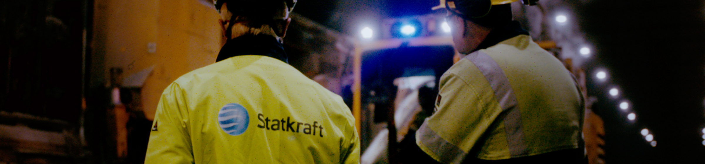 Statkraft workers in tunnel